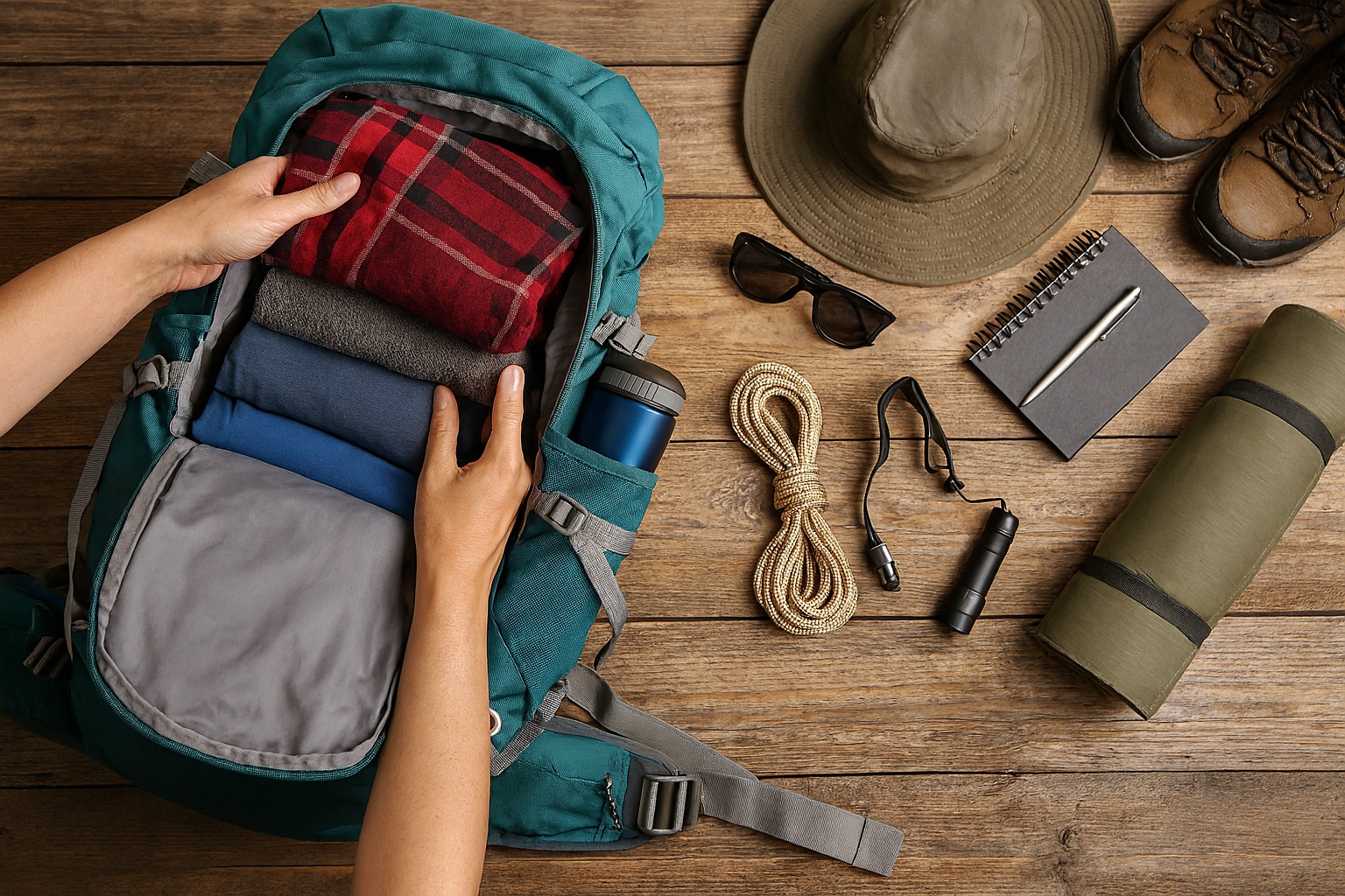 Mochila en preparación